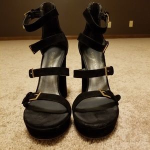 Stuart Weitzman Fourbucks suede platform sandal